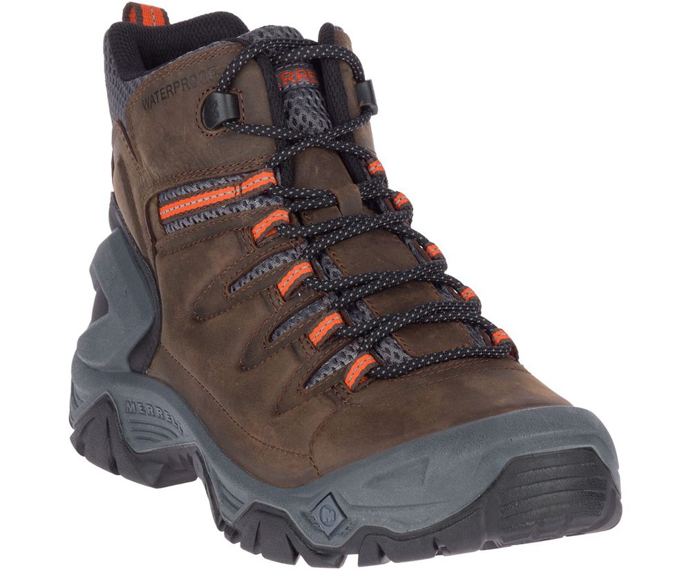 Merrell Vandrestøvler Herre - Strongbound Peak Mid Waterproof - Brune - RUA879650